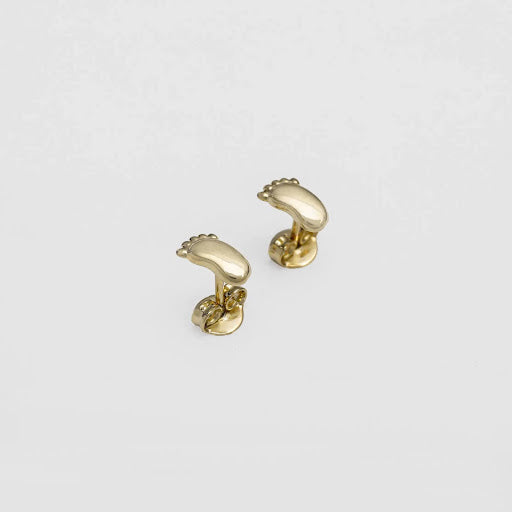 Baby feet stud earrings