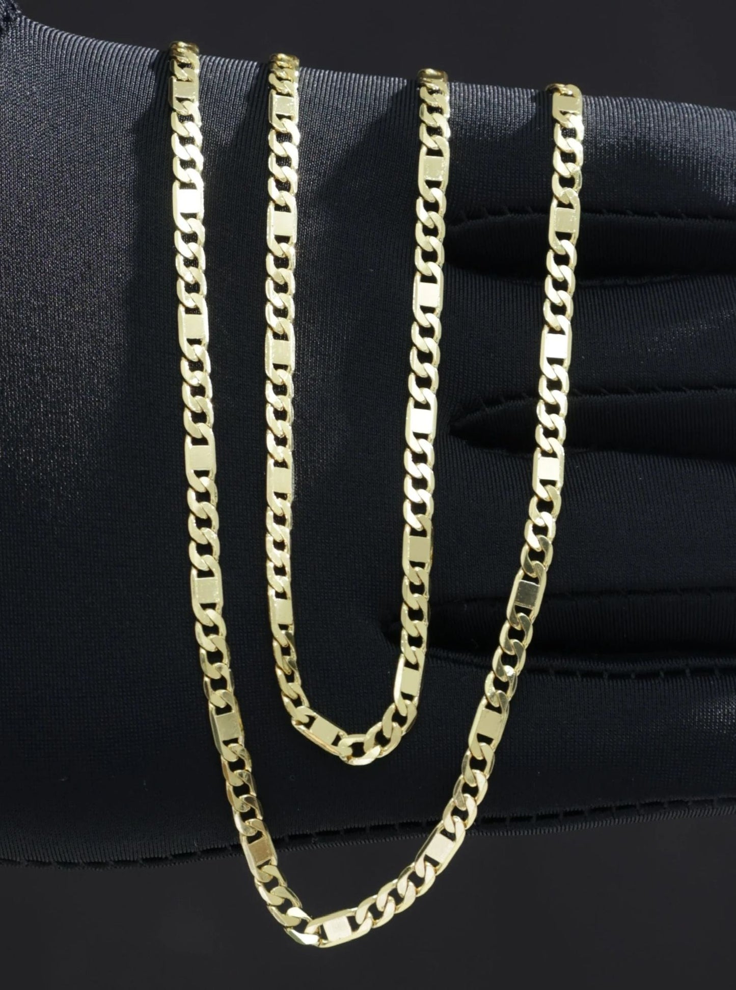 Cuban x ladder chain 65cm length and 3mm thickness