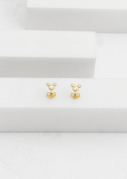 Mouse stud earrings