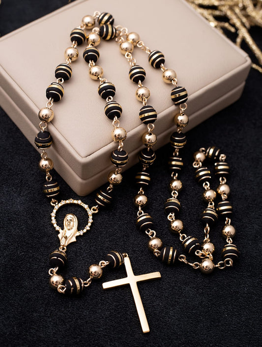 Rosary 65cm length with 7mm triple strap