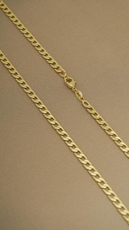 Cuban link chain 65cm length and 5mm thickness