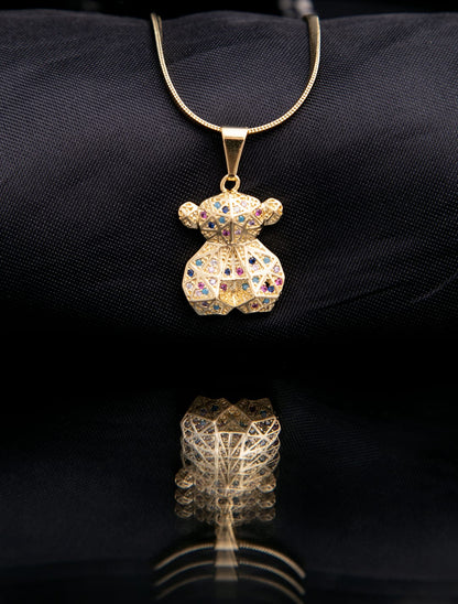 Colors bear pendant