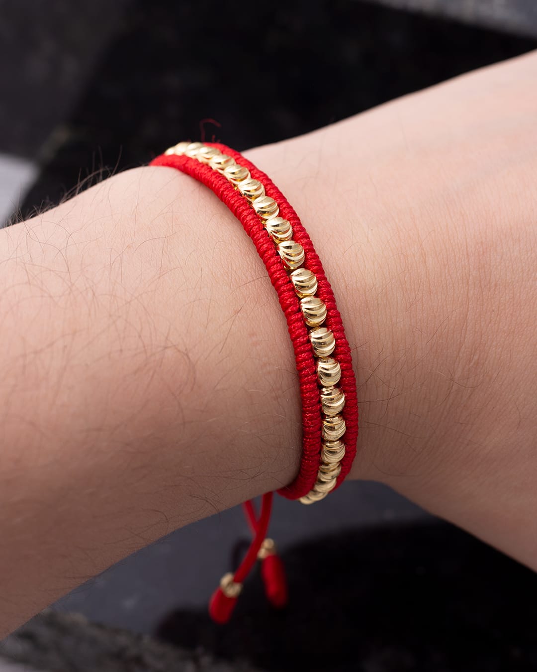 Red bracelet Italian 5mm beads