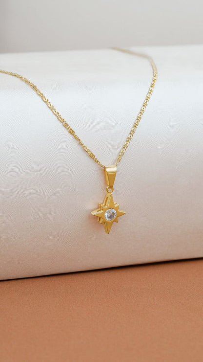 Crystal star pendant