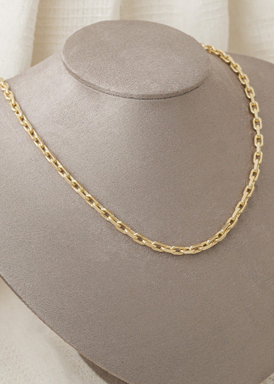 Shiny hoop chain 65cm length and 6mm thickness