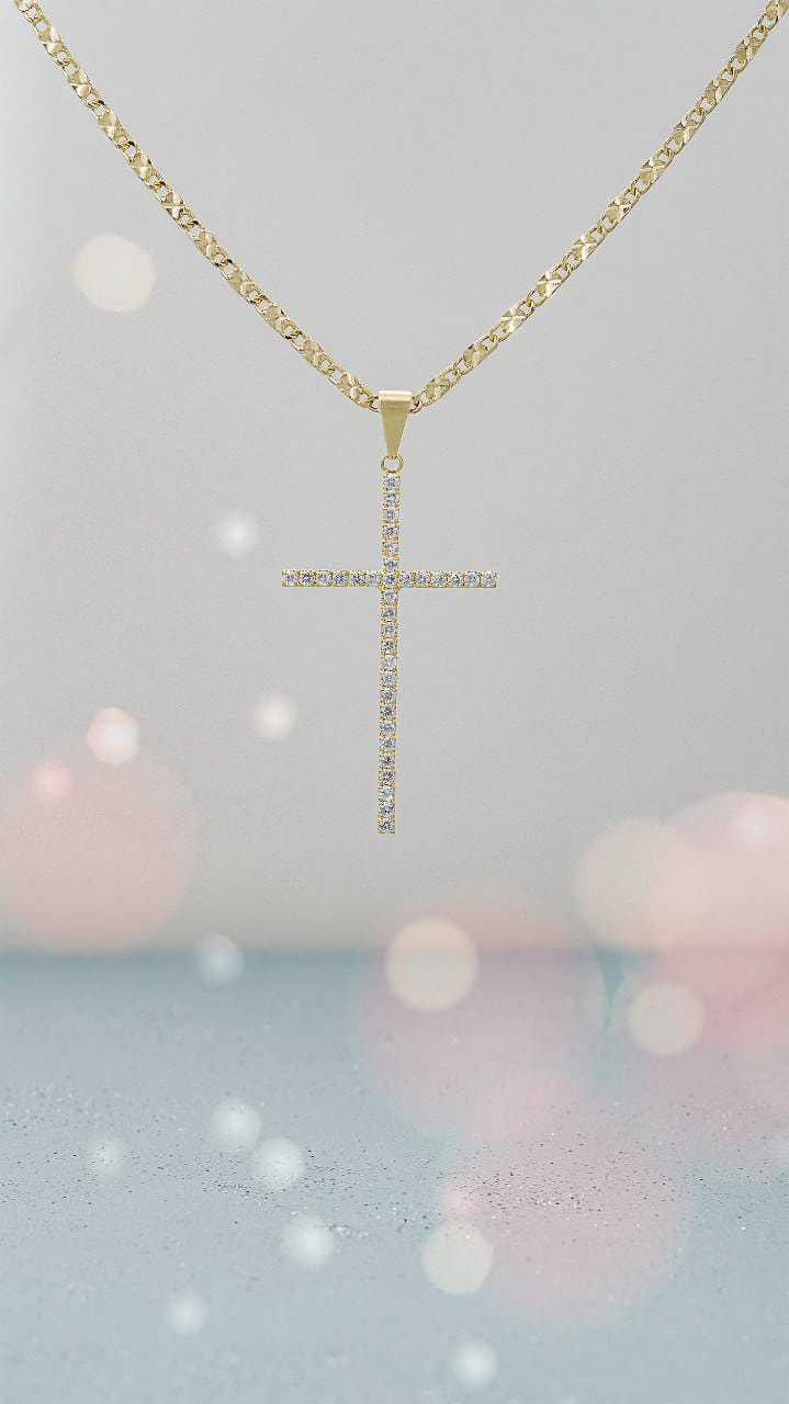 Sparkle cross 5cm pendant