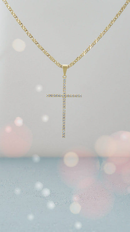 Sparkle cross 5cm pendant